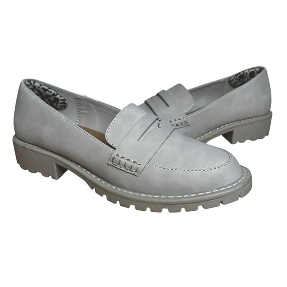 Dolce Vita Shoes - DV by Dolce Vita Catalina Loafers Sz 7.5 | Lug Sole Platform Gray Penny Slip-On